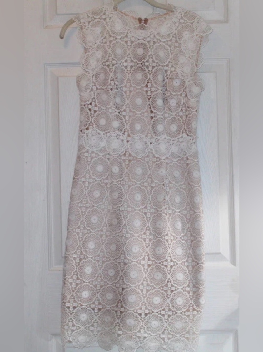 Anthropologie BHLDN Sara Emanuel Myla Sheath Dress Lace Broderie Embroidered - Picture 4 of 11